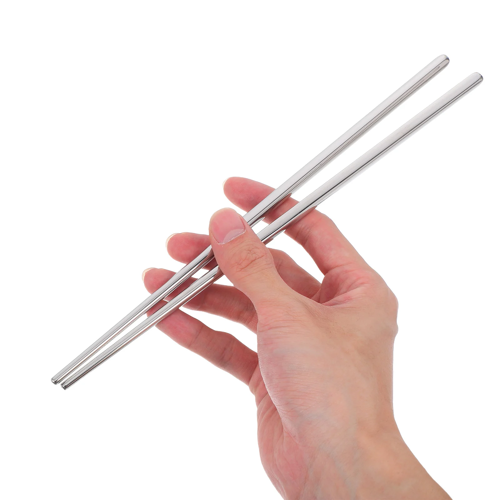 

12pcs Stainless Steel Chopsticks Skid-Proof Unbreakable Dishwasher Safe Heat Resistant For Cooking Dining Camping Kitchen Asian