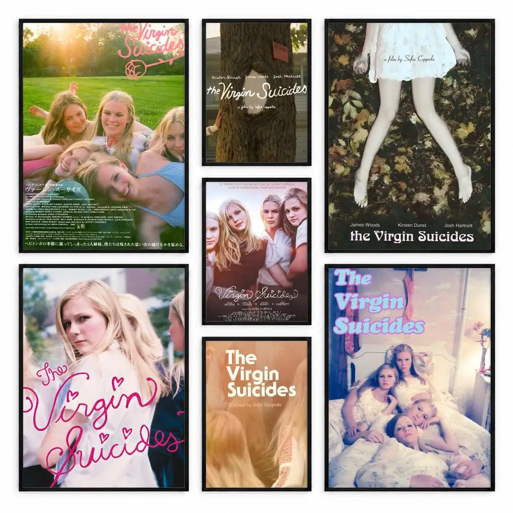 Classic Sofia Coppola Movie The Virgin Suicides Poster Self-adhesive Waterproof Paper Sticker Coffee House Bar Room Wall Decor