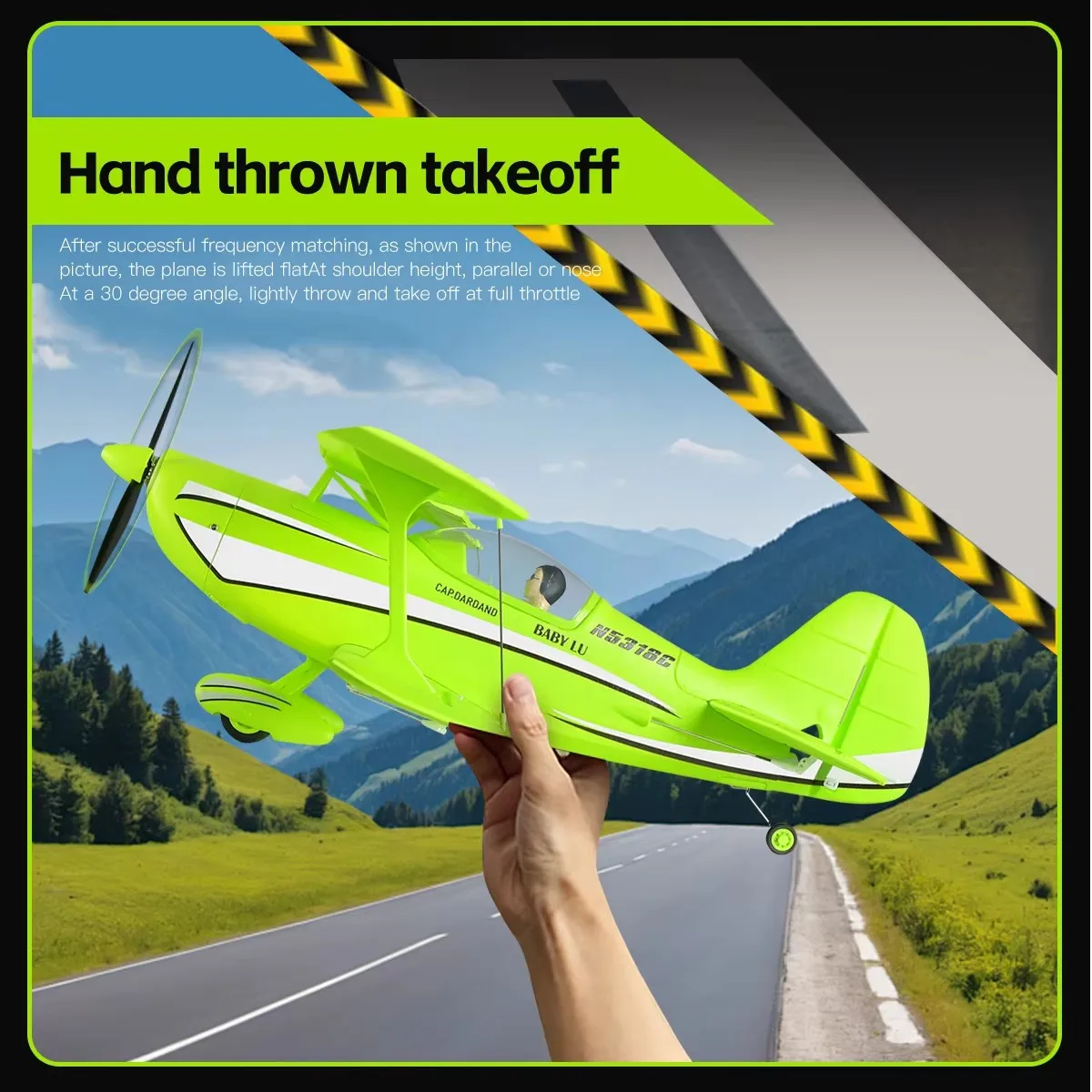 

2.4G Brushless Motor 3D/6G With Gyroscope Dual Wing Fixed Wing EPP Material RC Glider Plane Take Off Mode RC Airplane Plane Toys