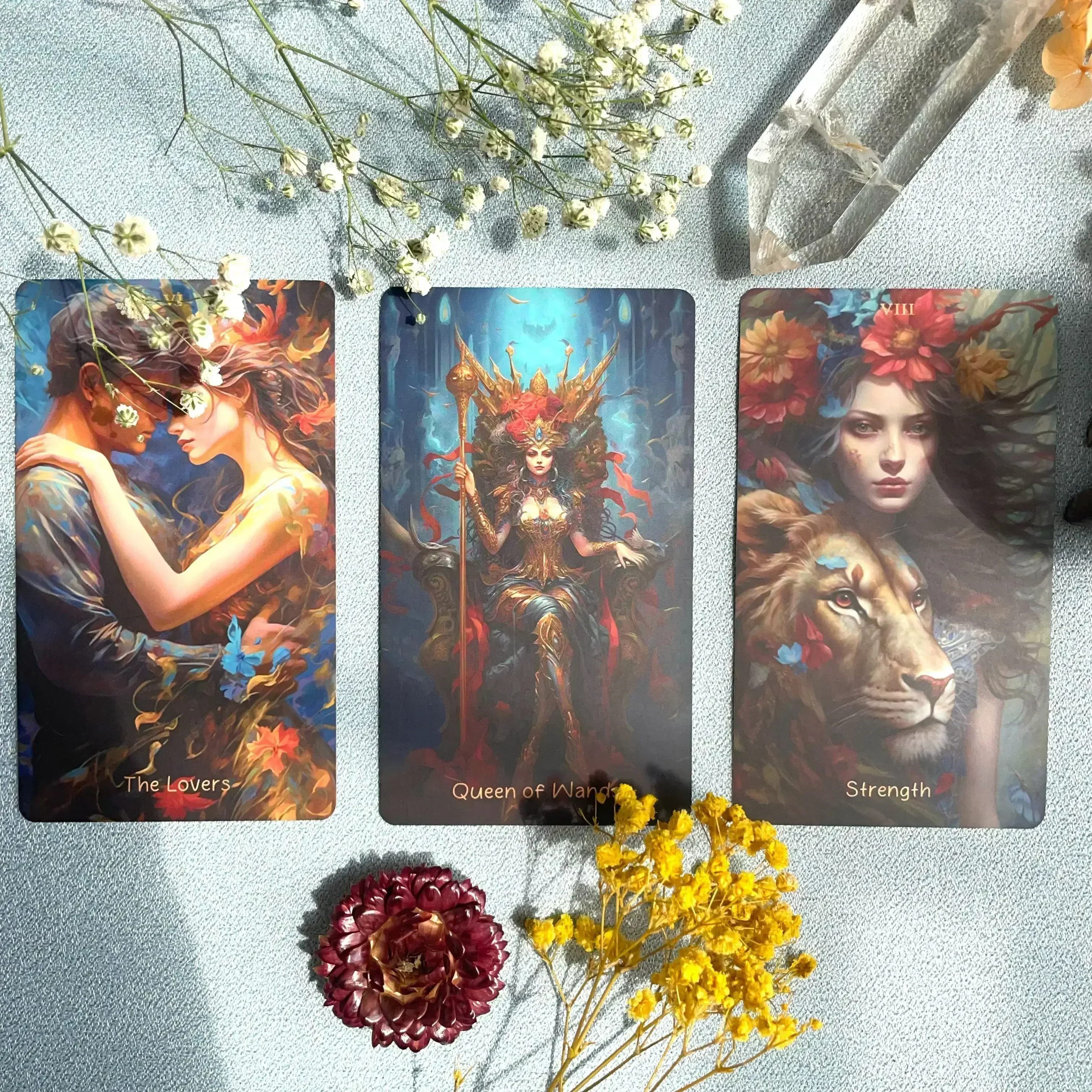 Genuine Professional Kingdom of Light Tarot Cards English French Spanish Russian Divination Deck Oracle Beginners High Quality