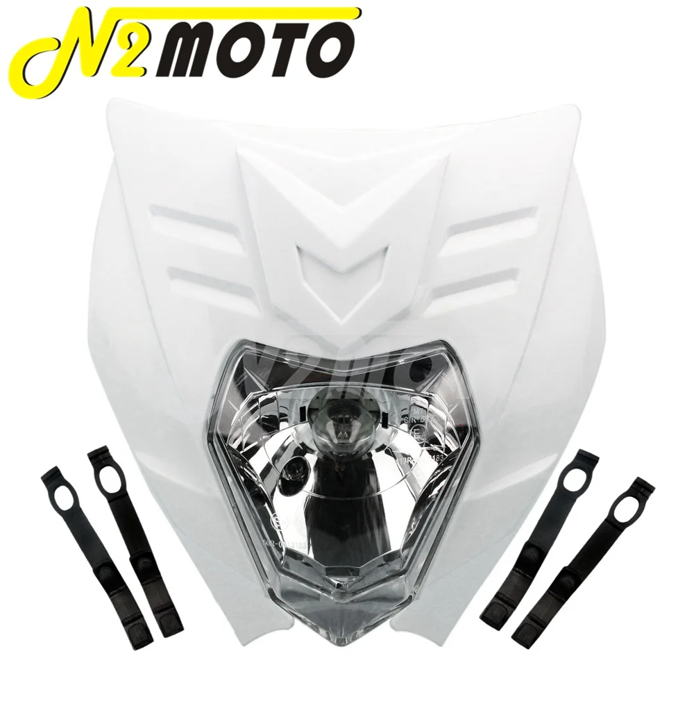 Dirt Bike MX Enduro Head Light For Kawasaki KX KLX KLR KLE ZZR KDX Honda Yamaha YZ Suzuki RM RMZ WR Off Road Front Headlight