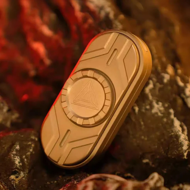 Fidget Spinner Magnetico 2 in 1 con Ruota a Cricchetto, Slider Meccanico in Metallo, Giocattolo Antistress EDC