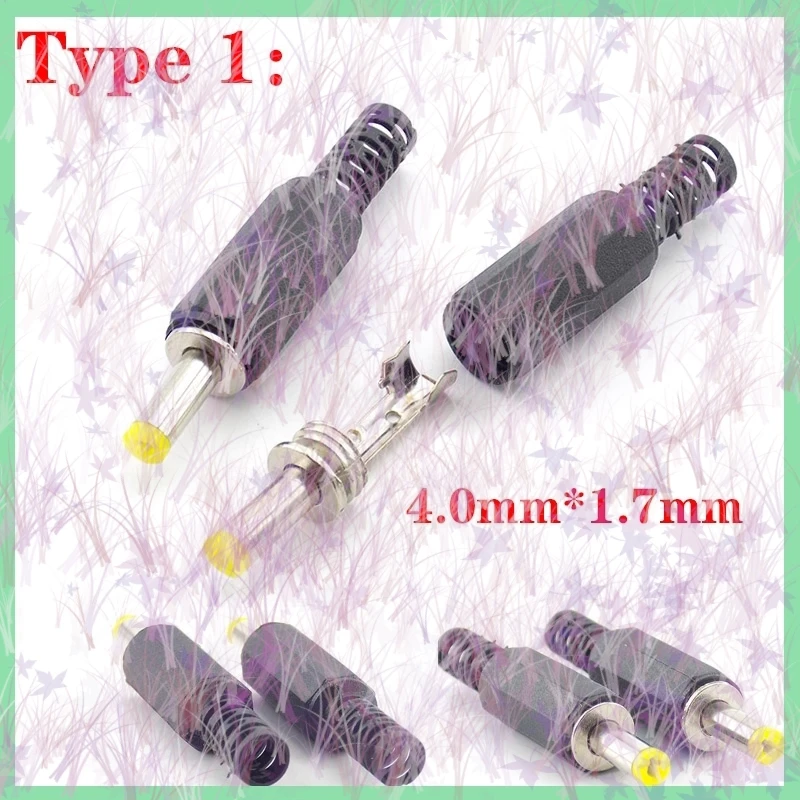 DC Plug Male Female RCA Adaptor Terminals DIY Wire Cable Electrical Socket Outlet Power Adapter 4.0mm 5.5mm Jack Connector B4