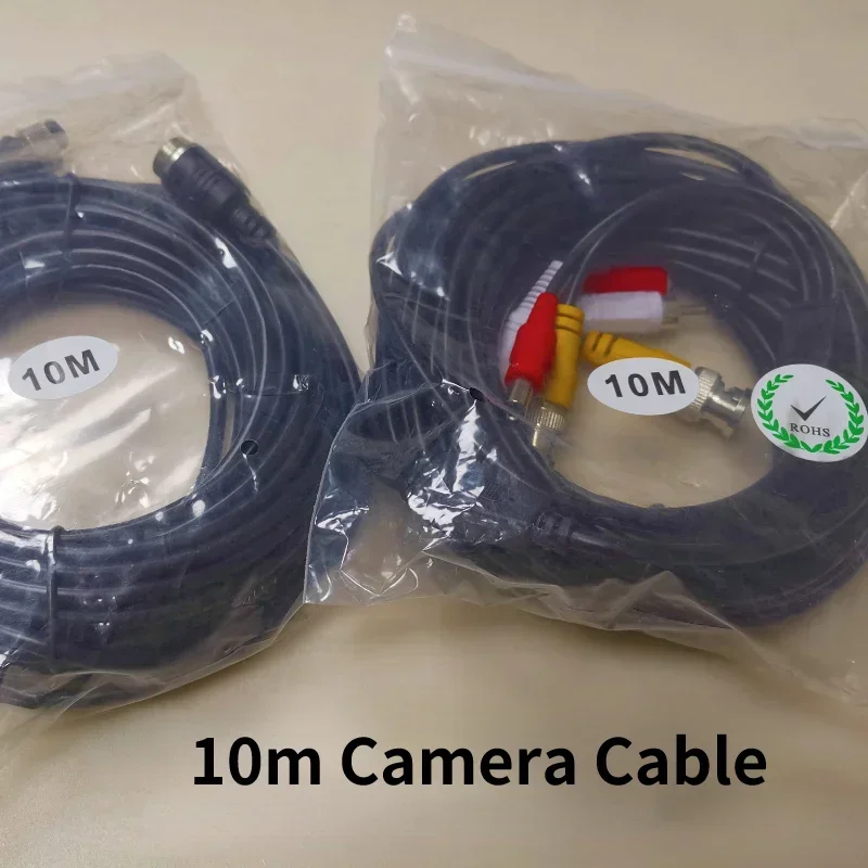 10m 12V DC 15M Audio Video Power Camera Cable BNC RCA CCTV Cable 1pcs free shipping CCTV DC Power Extension Cable Cord 10 Meter