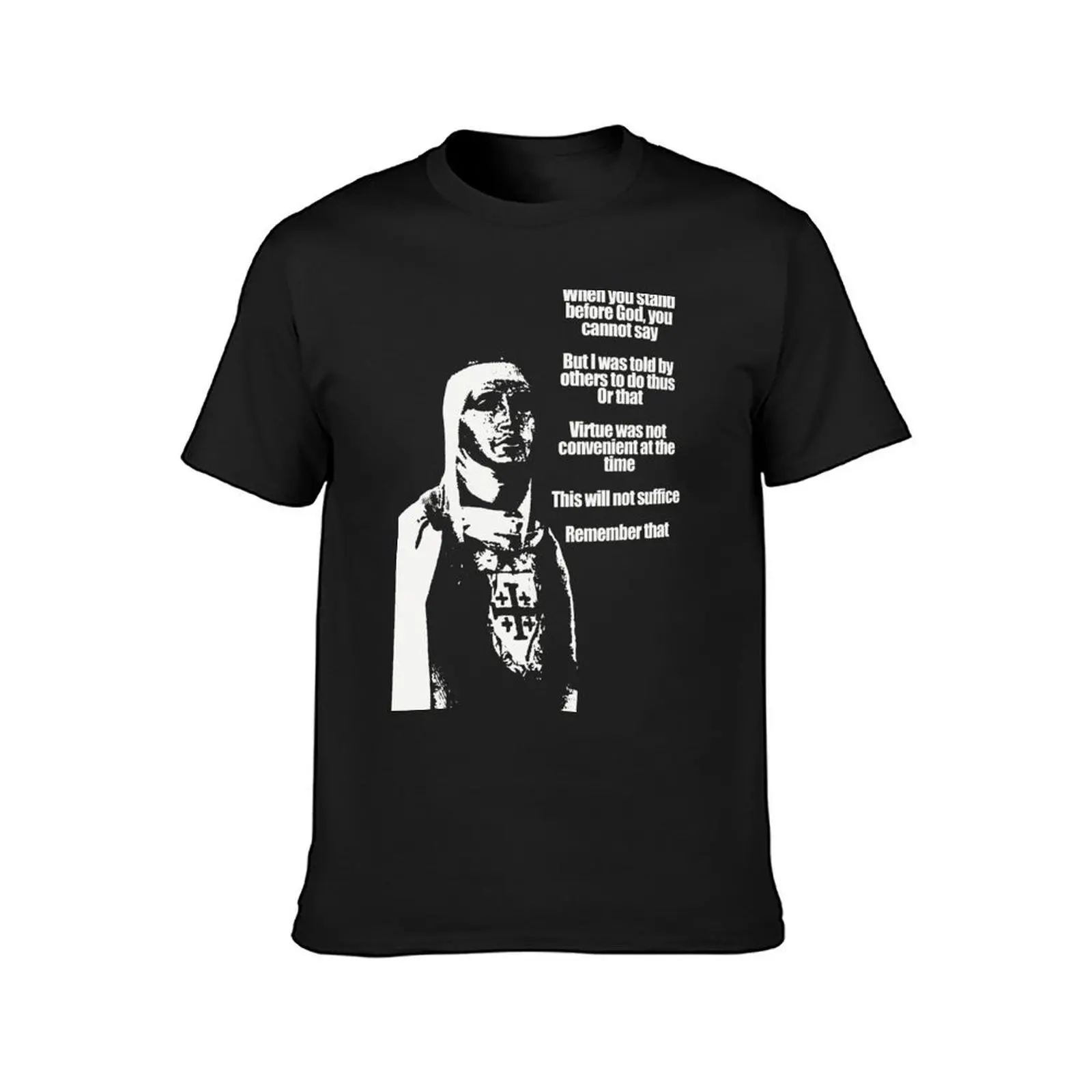 Baldwin IV von Jerusalem Zitate T-Shirt Tierdruck für Jungen, Anime-T-Shirts, Herrenkleidung, Basketball-Grafik-T-Shirts, schlichte T-Shirts für Männer