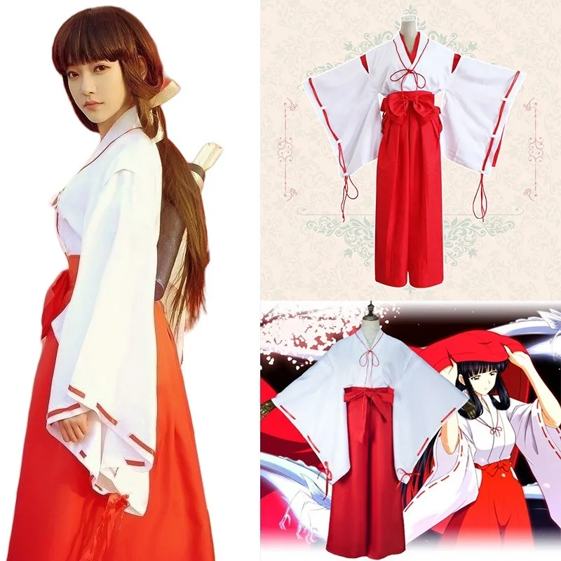 

Inuyasha Kikyo Witch Cosplay Costumes Props Anime Characters Girls Christmas Party Cosplay Moonlit Night Costumes Birthday Gifts