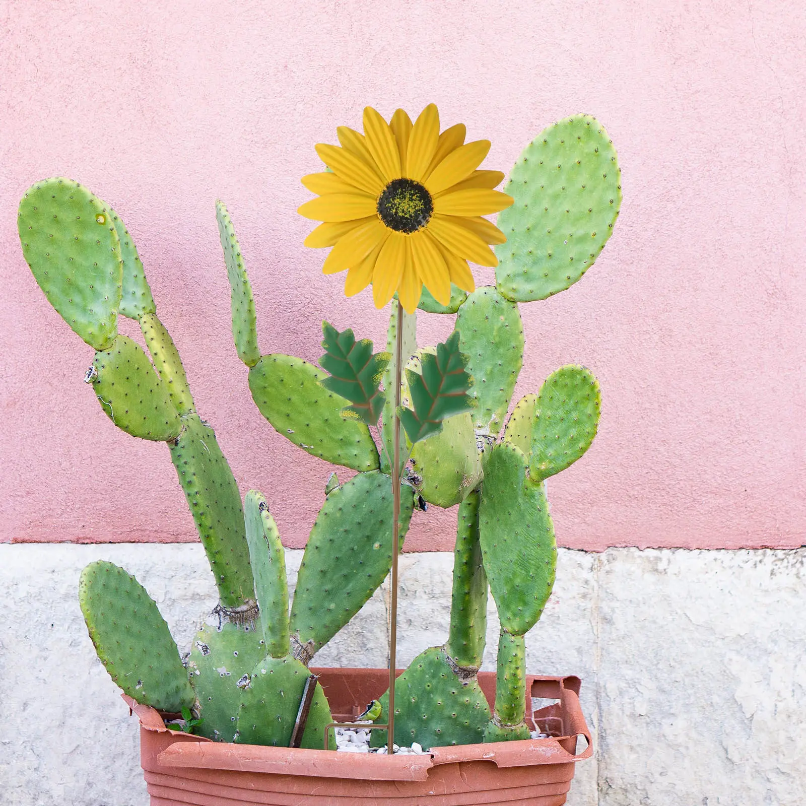 

Металлический декор для сада в виде цветов, реалистичные уличные украшения для сада, садовые колышки, декор для газона, весенний уличный декор для двора и патио