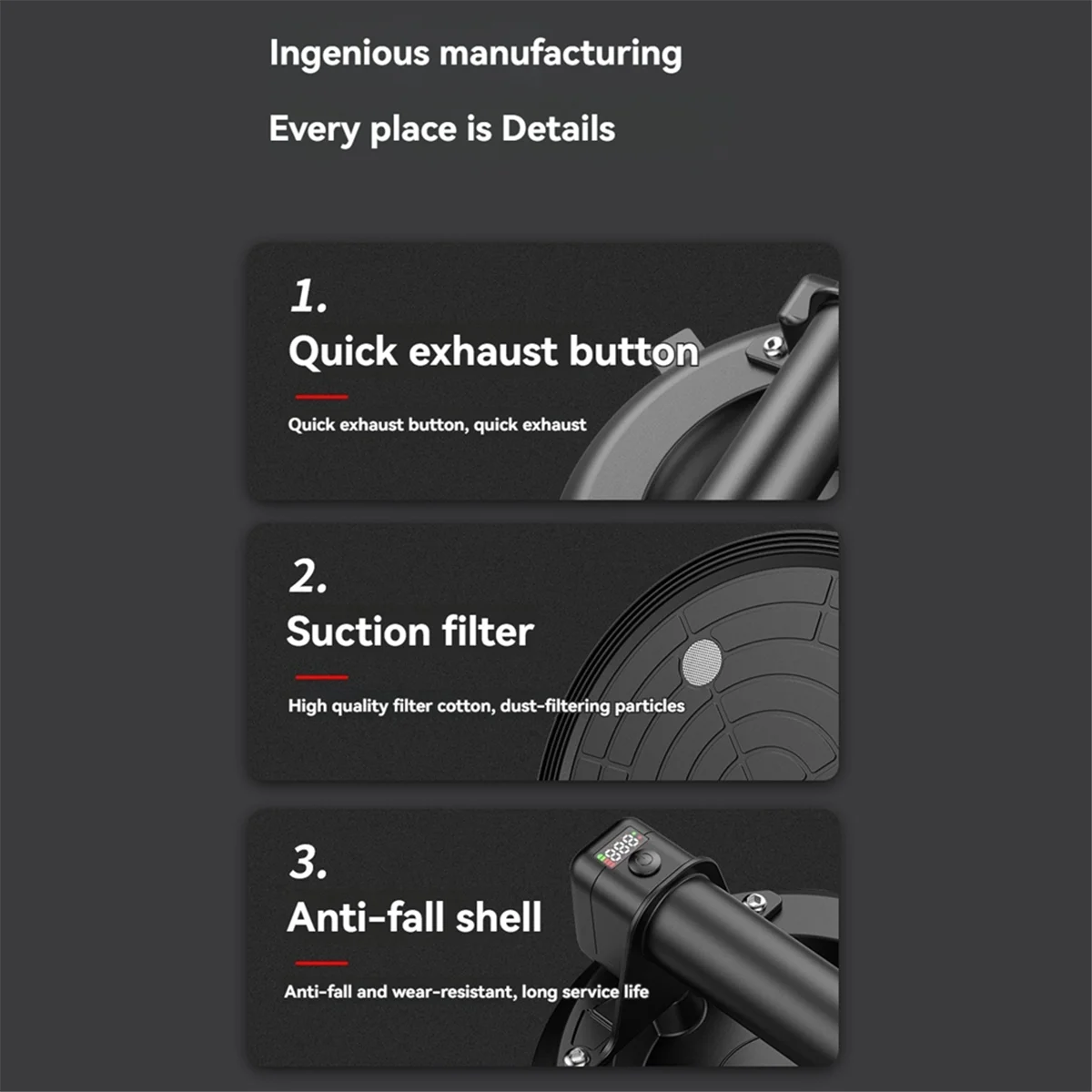 جديد 8 بوصة 200 كجم كوب شفاط المكنسة الكهربائية قدرة تحمل الثقيلة فراغ رافع للبلاط الزجاج دليل رفع قوية