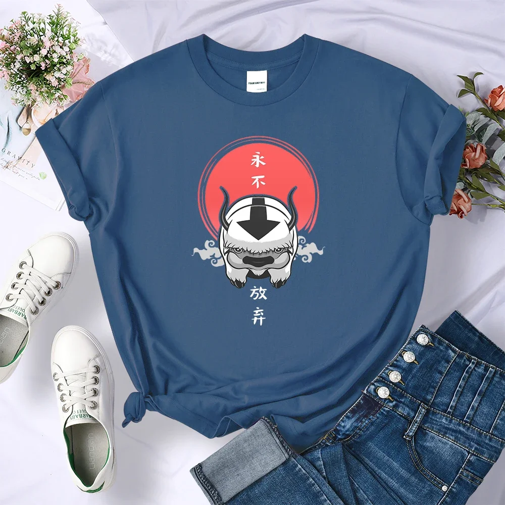 Print T Shirt  Avatar The Last Airbender Manga Women's Street Harajuku Tops Personality Hip Hop Tee Shirt Breathable Casual Tee