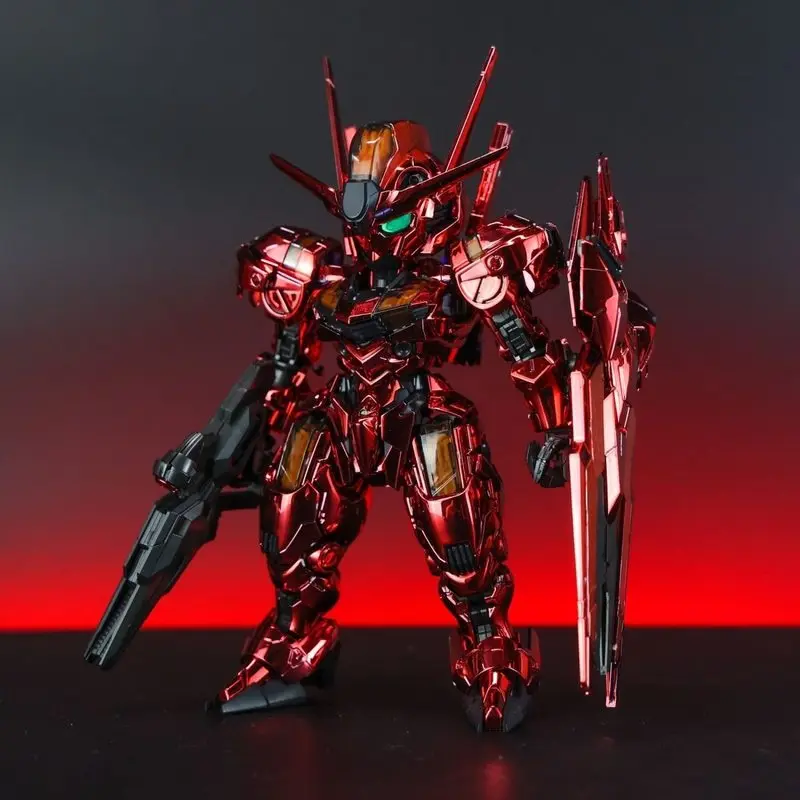 SUPA MGSD Gunpla Aerial Electroplated Chinese Red Assembly Model Kit Action Figure With Halo Effect Parts collectible Toy Gifts view 6