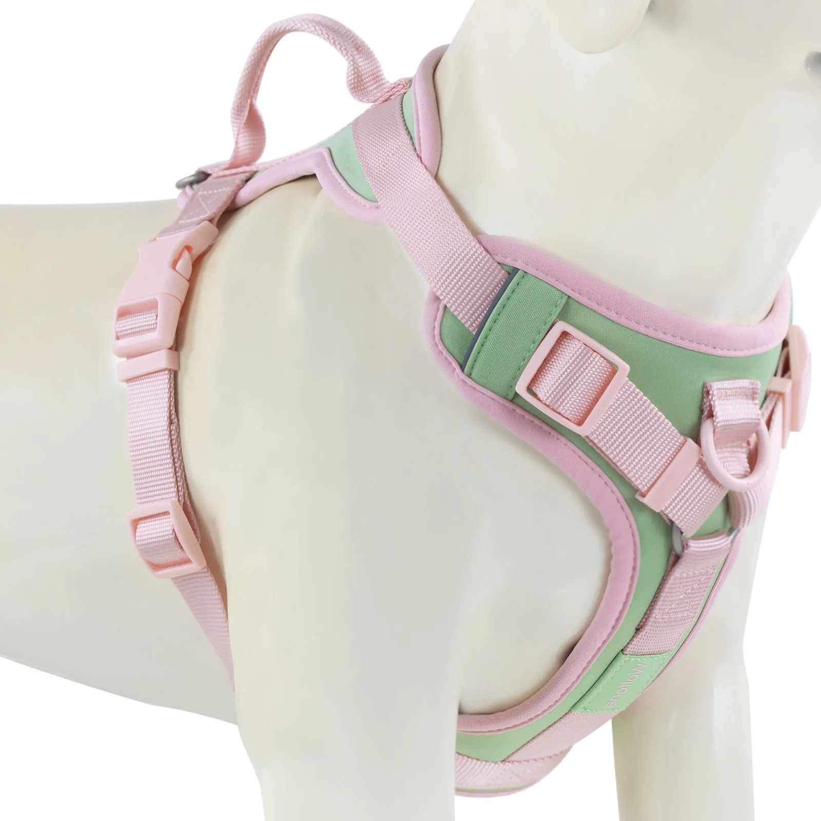 New Splicing Colors Breathable Soft For Medium Dog Harness Adjustable Chest Strap Outdoor Dog Harness For Small Dogs