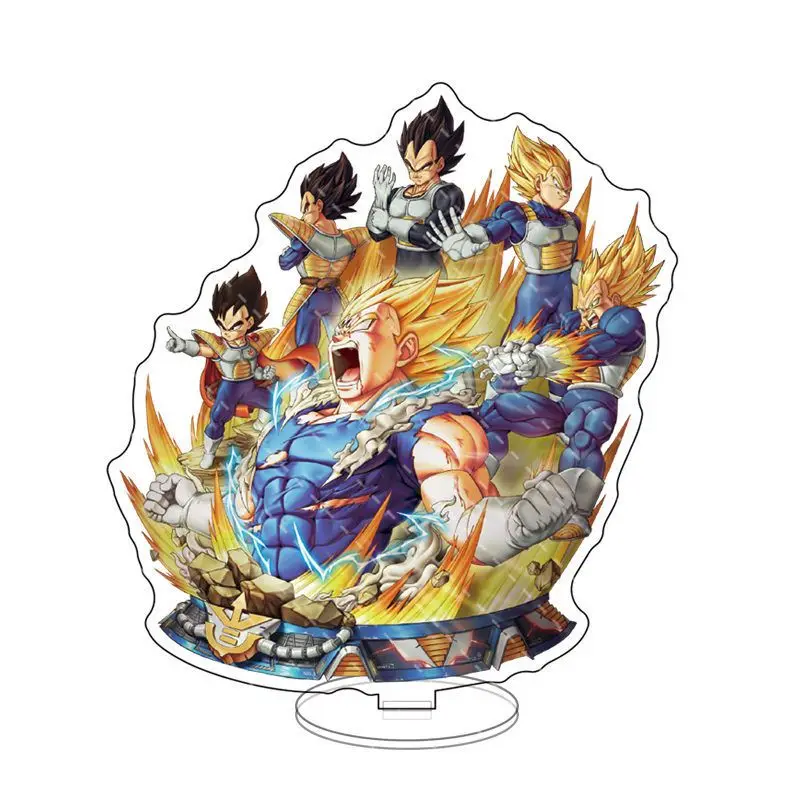Neue Dragon Ball Son Goku Kakarotte Kreative personalisierte Acryl Anime Peripherie Ornamente Einfacher und exquisiter Stehtisch