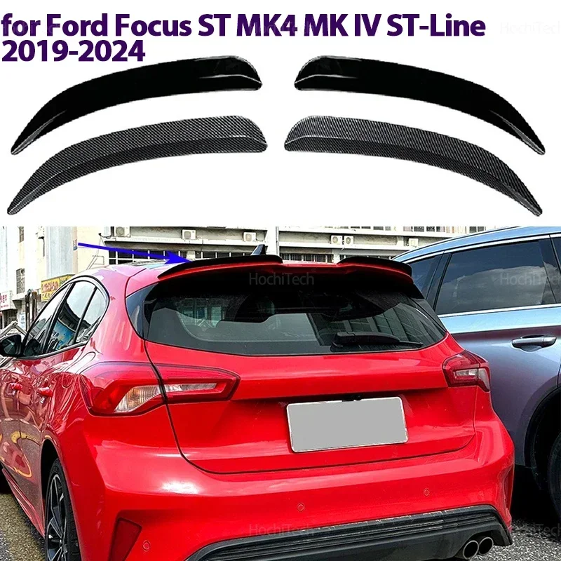 For Ford Focus ST MK4 MK IV ST-Line Hatchback 2019-2024 Car Rear Spoiler Cap Roof Wing Trunk Spoiler Body kit Tuning Auto Part