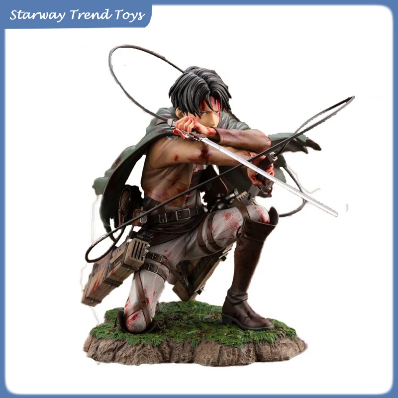 アニメアクションフィギュア進撃の巨人リヴァイ血戦争像コレクタブルモデル男性向けユニークな誕生日プレゼントゲームファン向け装飾