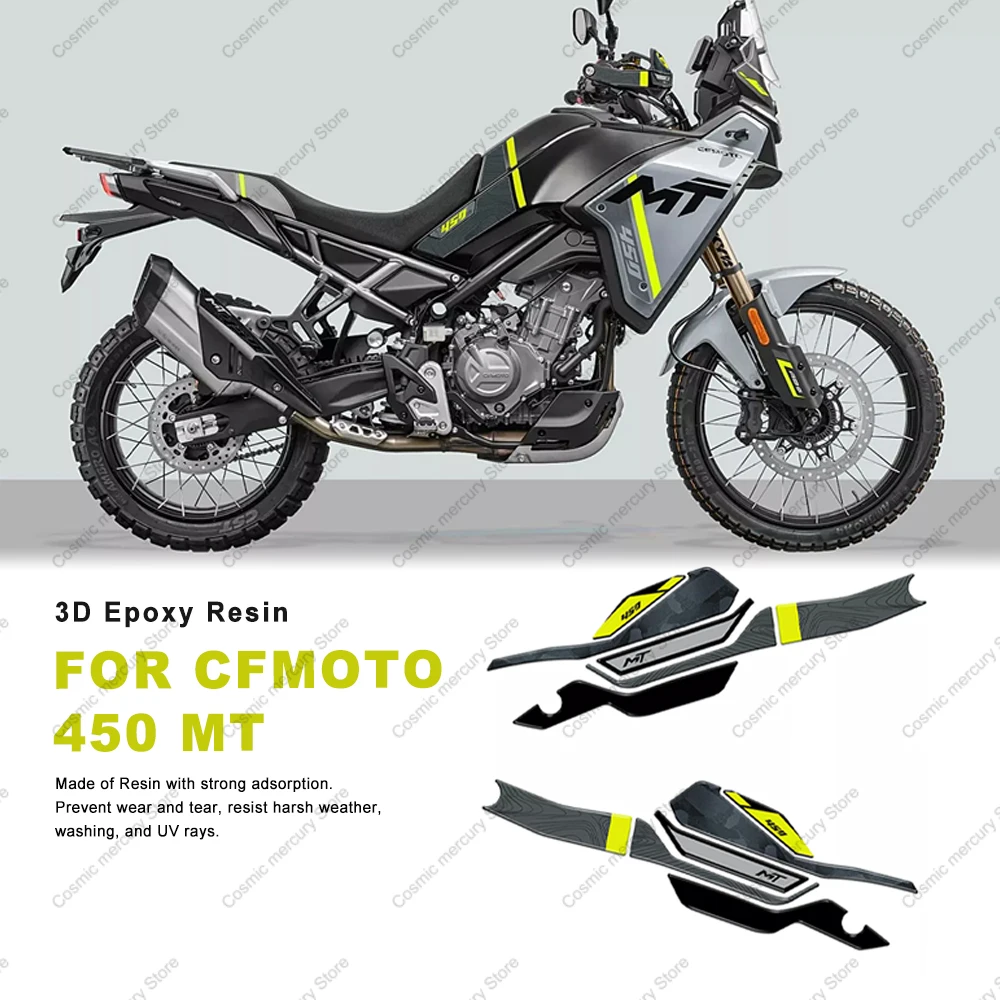 

Для CFMOTO 450MT CF 450 MT 450mt мотоциклетная боковая наклейка, защита для газового колена, противоскользящая наклейка, тяговая накладка на бак, защита от царапин