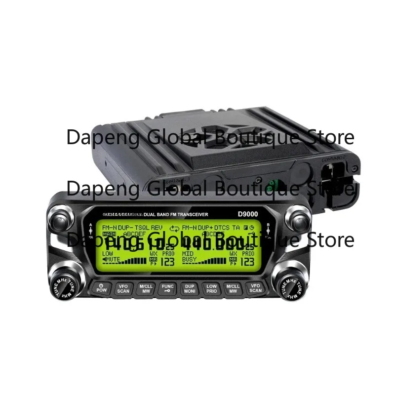 D9000 50W Dual Band Car Walkie Talkie Mobile Radio Panel Separation Aviation Frequency 118-136MHZ AM UHF VHF HAM Radio