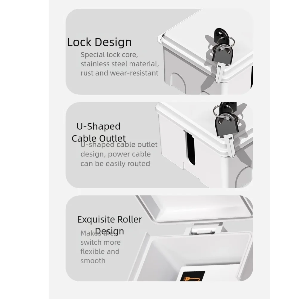 

Наружная розетка с замком, водонепроницаемый, тип 86 для зарядки электромобиля, защита вашего оборудования в всепогодных условиях