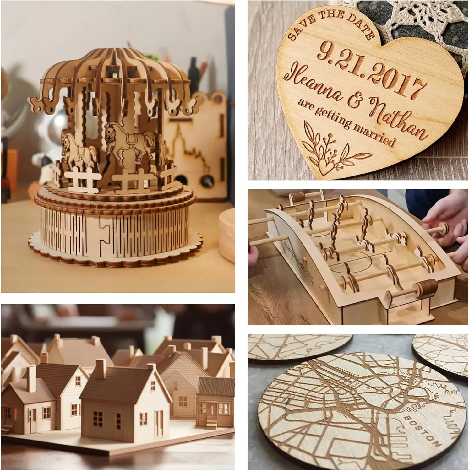 Pacote com 54 folhas de basswood de 12x12x1/8 polegadas para corte a laser, artesanato e modelos DIY