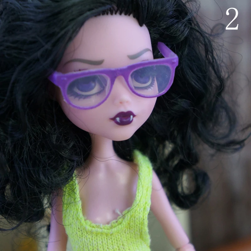 Colorful Plastic Glasses For Monster High Doll Sunglasses Eyeglasses For MH Dolls Ever After High Dollhouse Accessories 1/6