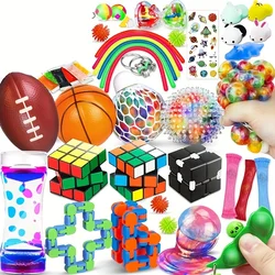 (42 Pcs) Fidget Toys Pack, Party Favors Carnival Treasure Classroom Prizes Small Mini Bulk Sensory Figit Toys Set for Boys Girls