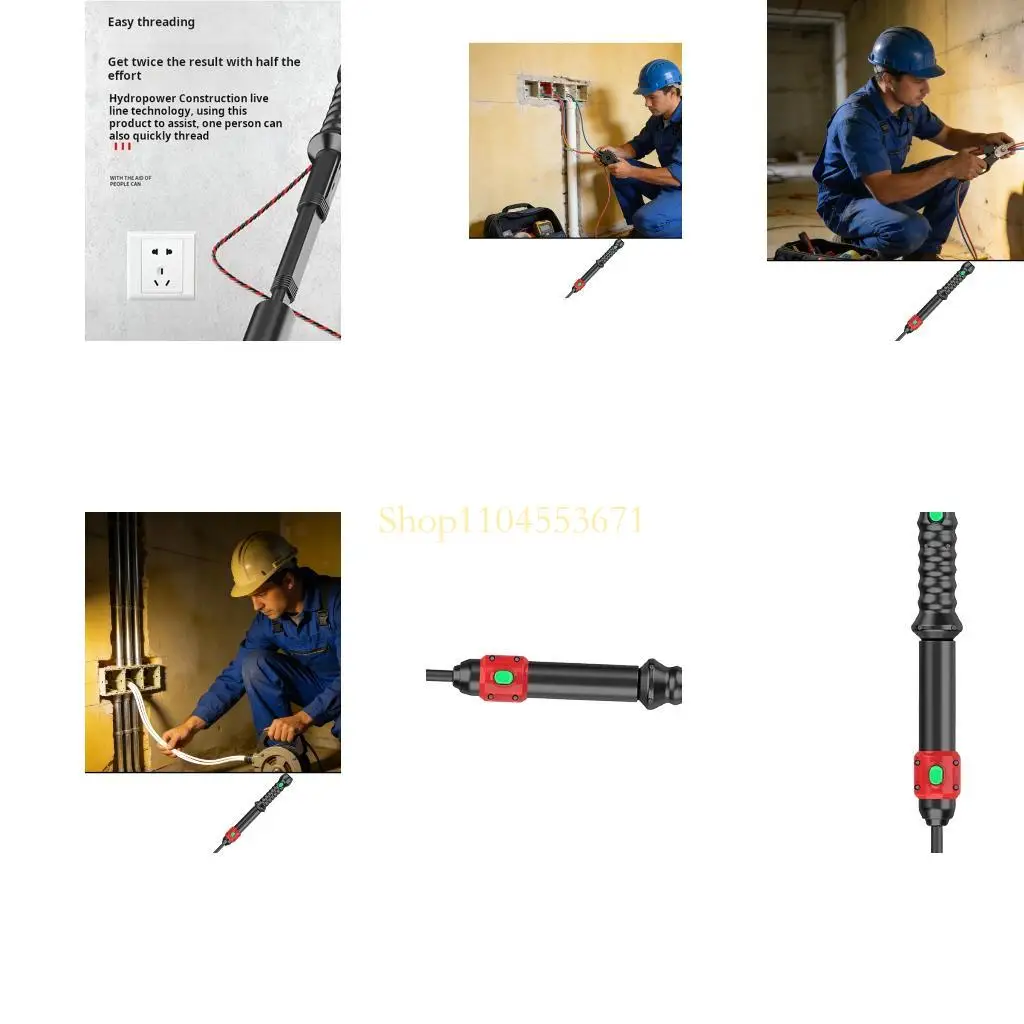 

Best Seller Strong Electrician Wire Fishing Rod 640mm Length Handles Up To 105℃ For Smooth Cable Pulling