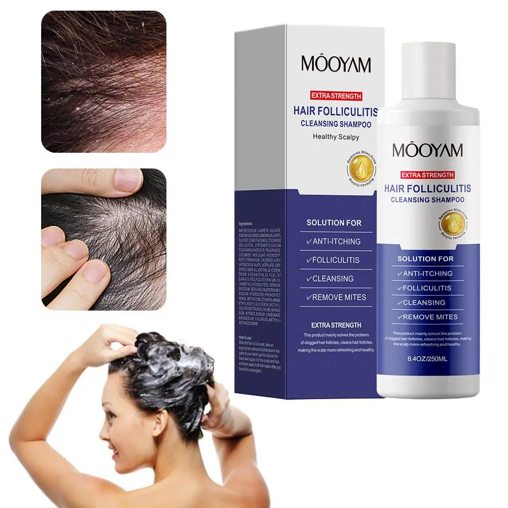 

Hair Follicle Shampoo Natural Plant Formula for Scalp Soothing Deep Cleansing Oil Control Hair Loss Treatment Damaged Hair