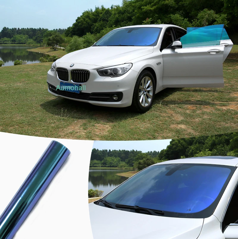 Green Tint Blue Shade: A Comprehensive Review of the 75x150CM VLT 67% Blue Chameleon Windscreen Solar Film