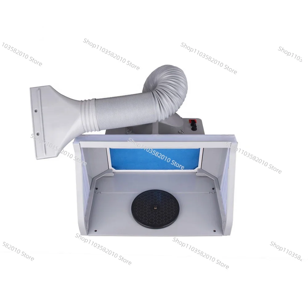 

25W DIY Model Color Paint Baking Sealing Exhaust Fan Mist Extractor Spray Workbench Airbrush Spray Booth Exhaust Filter 110-220V