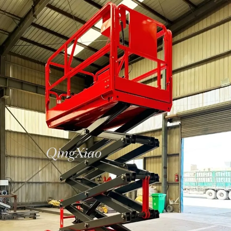 FOB Price Aerial Work Platform Self Propelled Crawler Hydraulic Scissor Lifting Table Track Type Construction Maintenance Using view 4