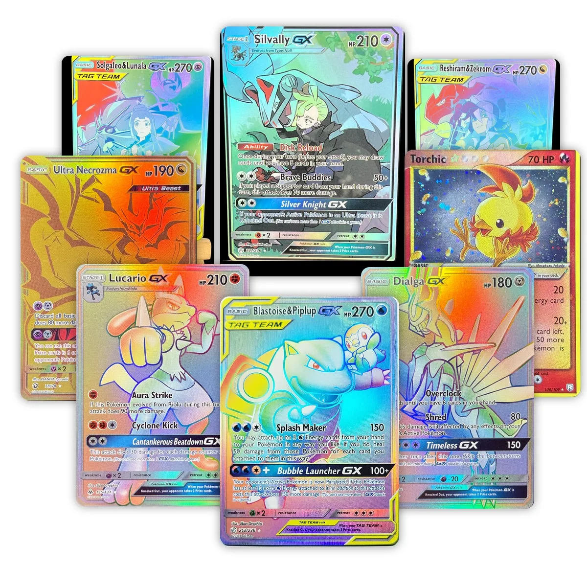 PKM Proxy Cosmic Eclipse(CEC) Dragon Majesty(DRM) Blastoise/Lucario FOIL Holographic Rare Cards, PTCG Collection Gifts Toys