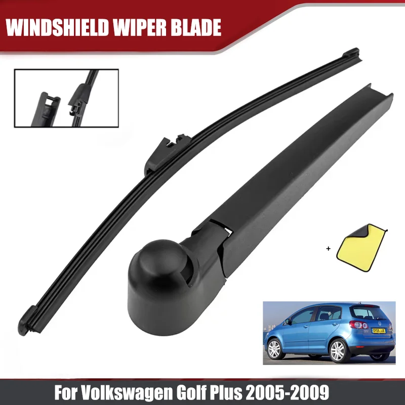 Wischerblatt-Set 13 Zoll für Volkswagen VW Golf Plus 5M1 2005 2006 2007 2008 Heckscheibenwischer Gummi