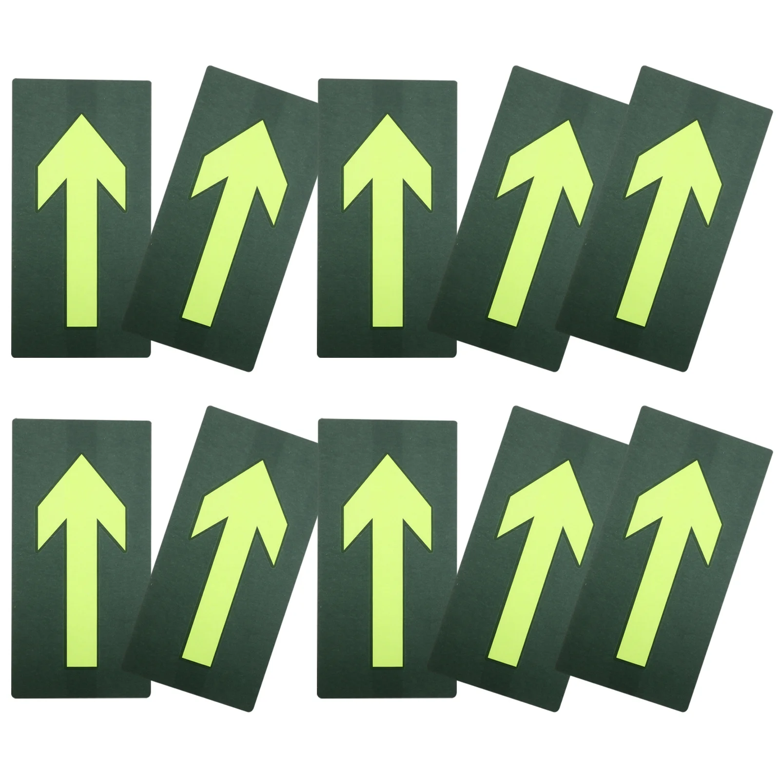 

10Pcs Reflective Arrow Directional Stickers Luminous Trail Markers for Outdoor Adventure Night Camping Safety Navigation Decals