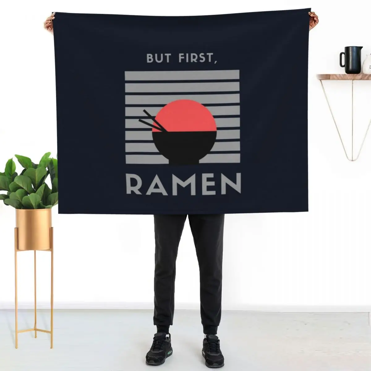 But first, Ramen! #2 Throw Blanket Soft Big Loose christmas gifts Vintage Sleeping Bag Stuffeds Blankets