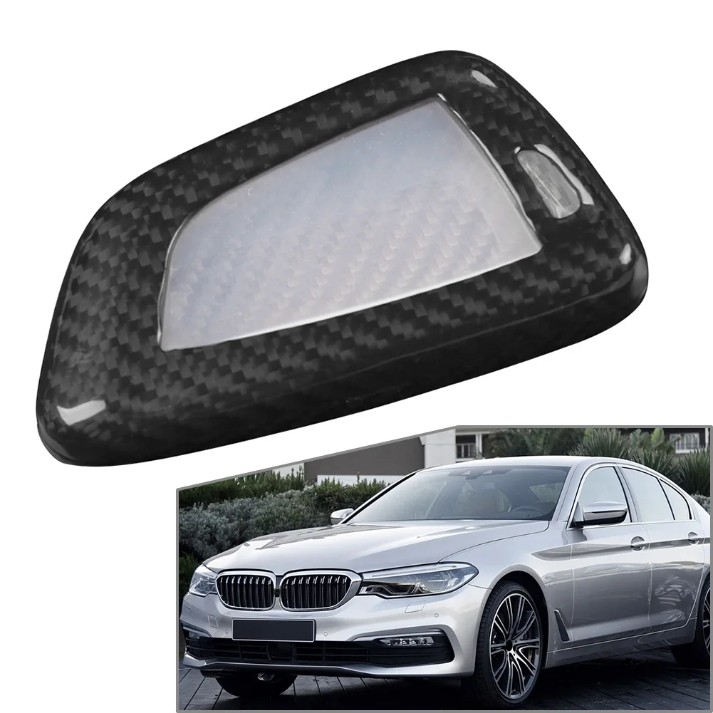 Car Remote Key Shell Fob Cover Protector Case For BMW 1/2/3/4/5/6/7/8-Series Carbon Fiber Black