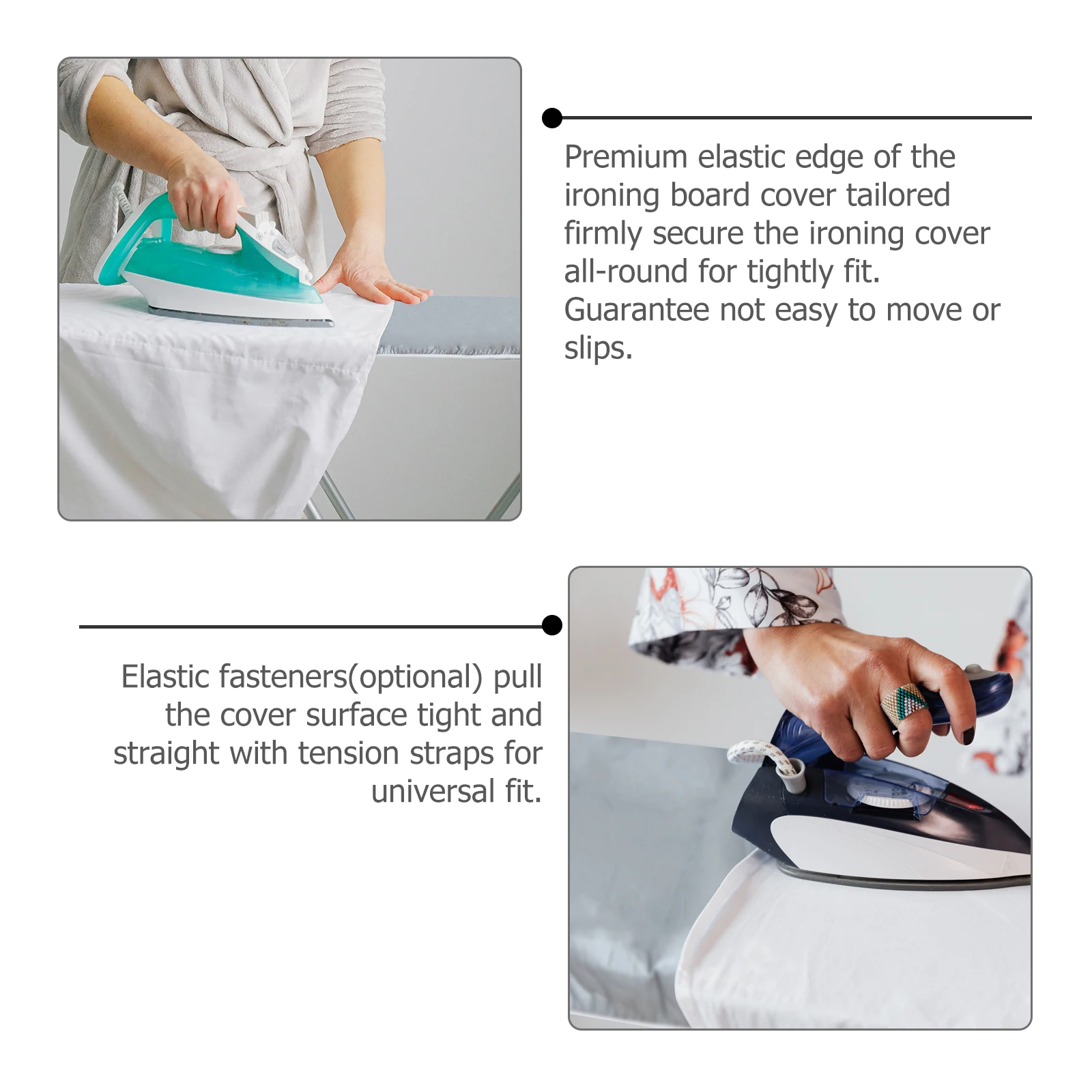 

Premium Board Cover Resistant Non-Slip Elasticized Universal Fit Ironing Cloth Guard Protective Pad For