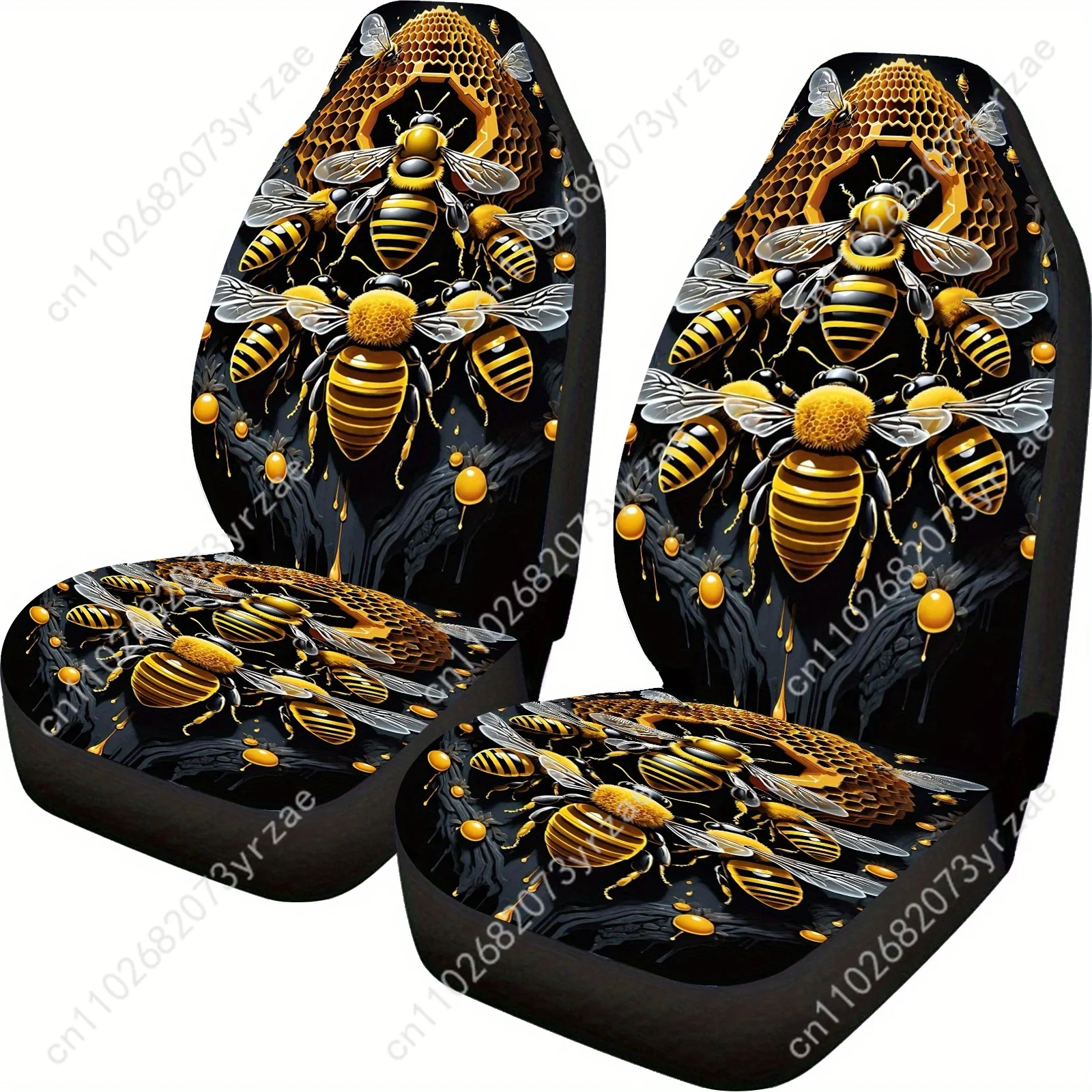 

Hive Bee Car Seat Covers Universal Environmentally Friendly Interior Decorations Comfortable Breathable Car Seat Covers