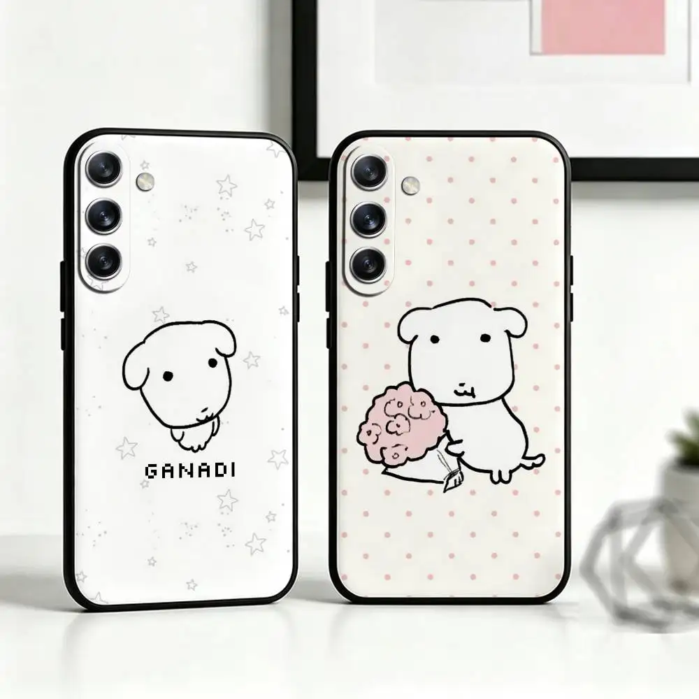 Lovely G-Ganadi D-Dog Phone Case For Samsung Galaxy A73,A72,A71,A70,A53,A52,A51,Others Soft Black Cover