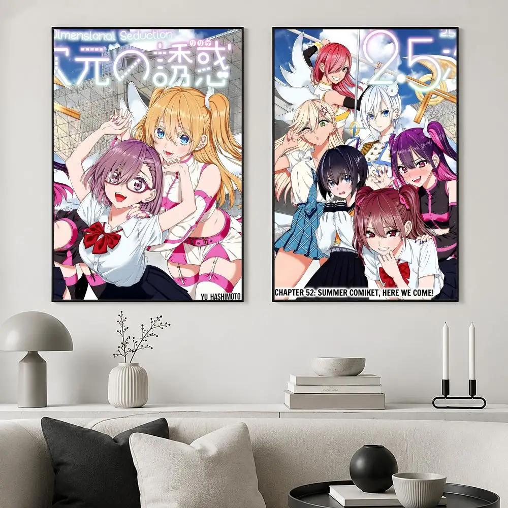 Anime 2.5 Dimensional Seduction Poster Bedroom and living room posters, canvas paintings, wall art, home decoration