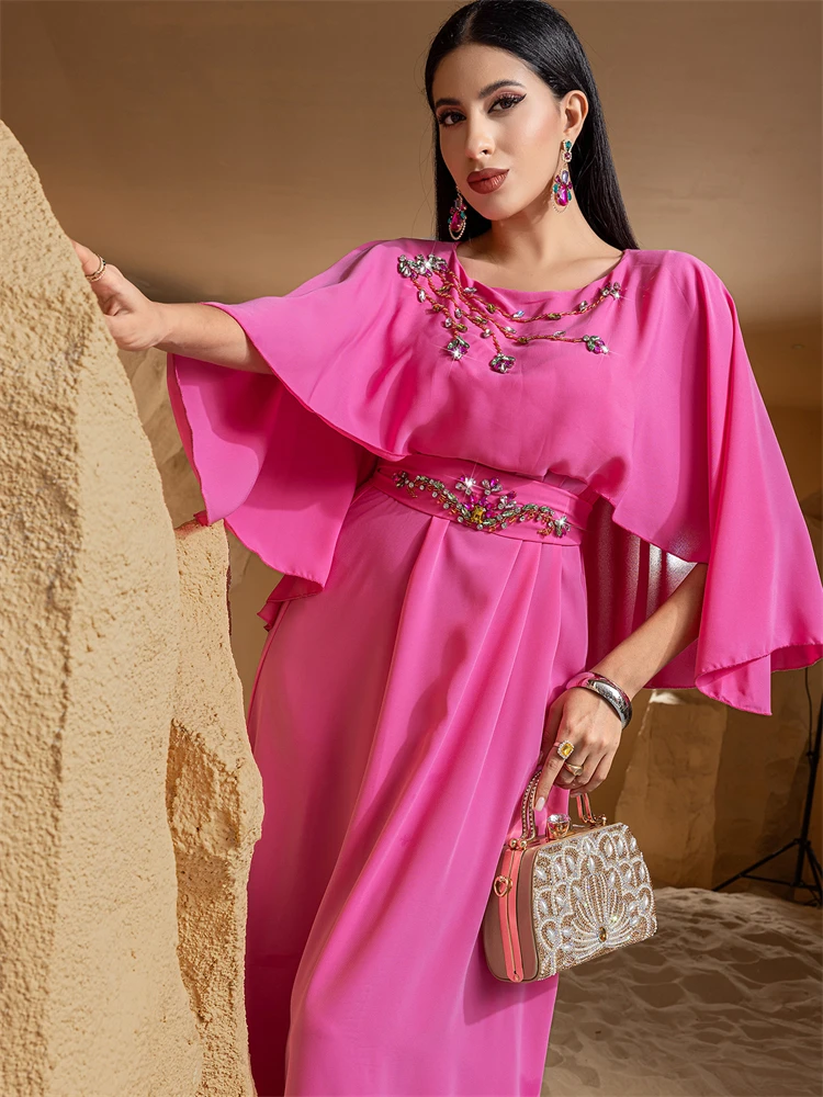 Ramadan Satin Abaya Dubai Luxury Muslim Fashion Kebaya African Dresses For Women Robe Femme Musulmane Caftan Marocain Vestidos