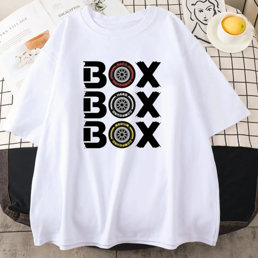 Box Box Hodges F1 Tire Composite V2 Sports Short Sleeved Women's T-shirt Oversized Short Sleeved Fun Game Men's T-shirt Clothing