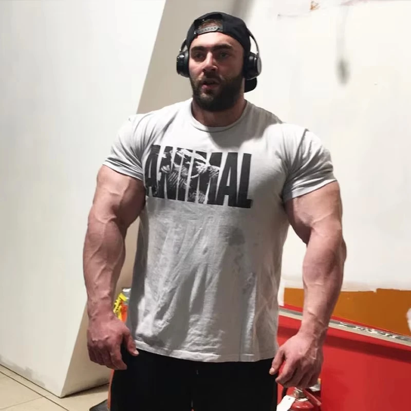 Men's Oversized Workout T-Shirt, Earned Not Given Inspirational Graphic Slogan, Casual Fitness Streetwear