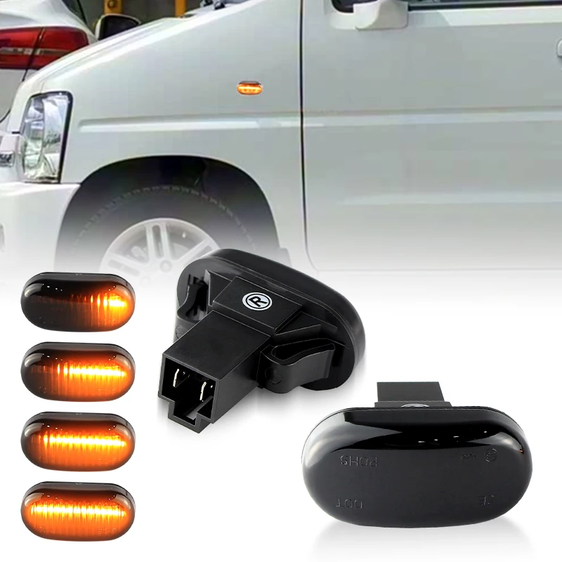 2 luces LED dinámicas de señal de giro lateral para Suzuki Jimny 1998 en adelante, Ignis 2000-2003, Grand Vitara XL-7 04 en adelante, para Opel