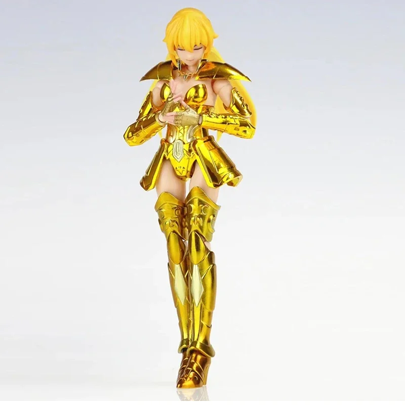 Grandes brinquedos/gt saint seiya mito pano ex virgem verna santo contrato feminino zodíaco cavaleiros do modelo brinquedos em estoque figura de ação