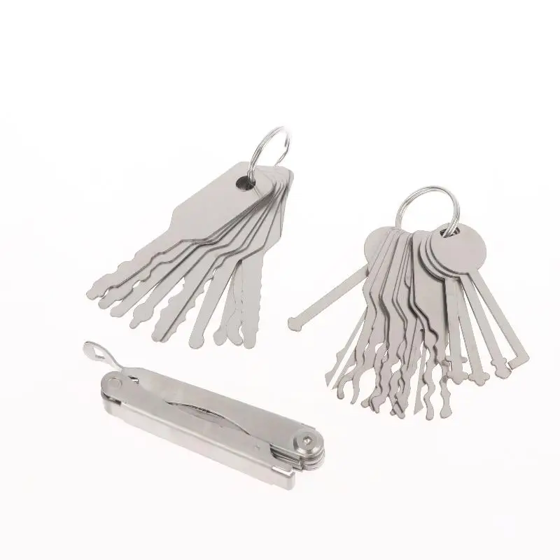 10/11/16Pcs Locksmith Tools Universal Master Keys Set One Word Locks Accessories Repairing Tools Power Key For SOWOYOO