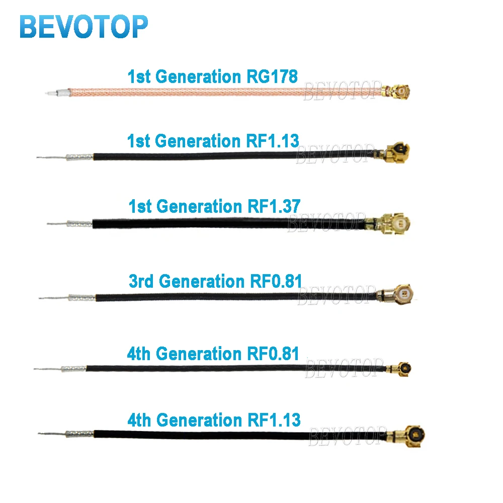 2PCS Single End IPX-1 MHF4 Female to Solder U.fl Open End Cable RF Pigtail for PCI WIFI Card Wireless Router 3G 4G Jumper