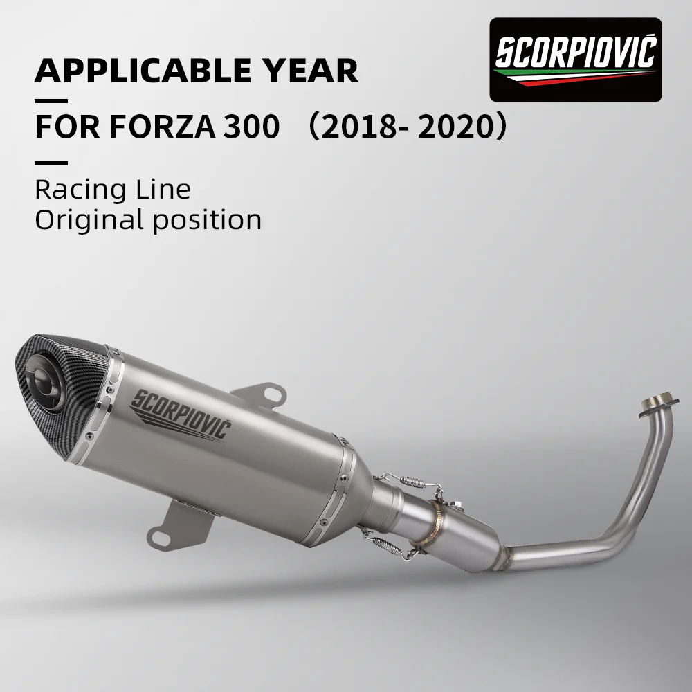 

Полная выхлопная система с DB Killer для Forza250 Forza300 2018-2020, выхлопная труба мотоцикла