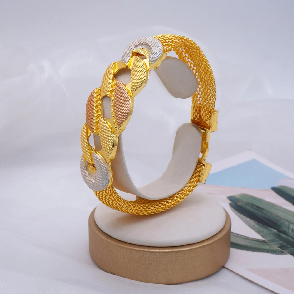 Fashion Ethiopian Rope Chain Jewelry Set For Women African Ethnic Style Necklace Bracelet Earring Ring Wedding Jewelry Sets