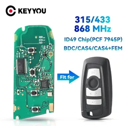 KEYYOU ID49 Chip Remote Board 315MHz YGOHUF5662 YGOHUF5767,434MHz HUF5767,868MHz HUF5661 for BMW 5 7 F Series FEM/BDC CAS4 CAS4+