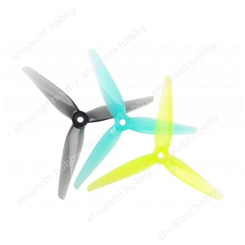 2คู่ HQ R35 Dia 5.1นิ้ว Pitch 3.5 "3-ใบมีด5Mm Shaft Props โพลีคาร์บอเนต CW CCW ใบพัดทนทาน Paddle สำหรับโดรนบังคับ FPV