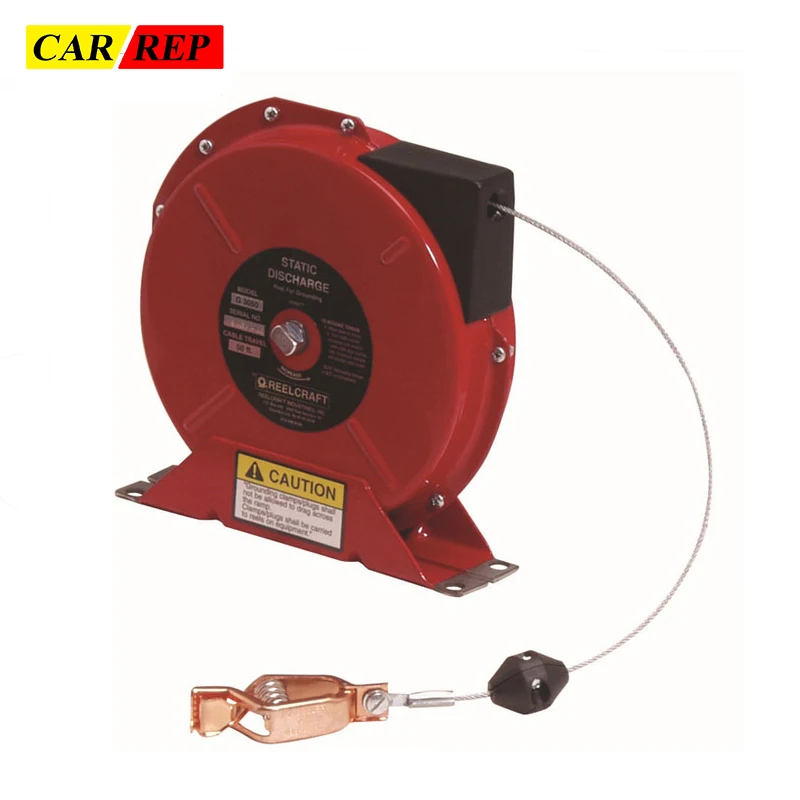 

High Quanlity Garage Antistatic Reel Static Grounding Cord Reel Antistatic Aids Electrostatic Discharge Hose Reel Copper Wire